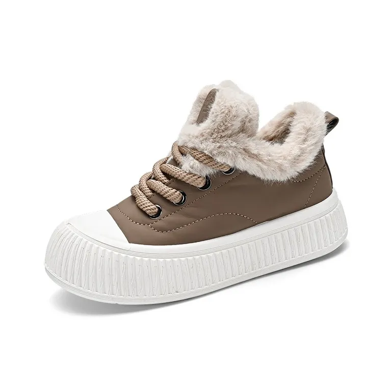 POLAR BEAR Warm Cushioning Low-Top Skateboard Shoes Women's-5