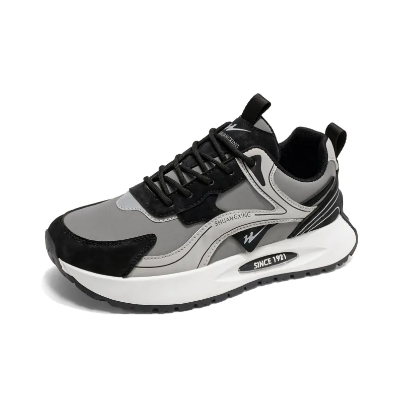 Binary Low-Top Running Shoes Men's Black Gray-1