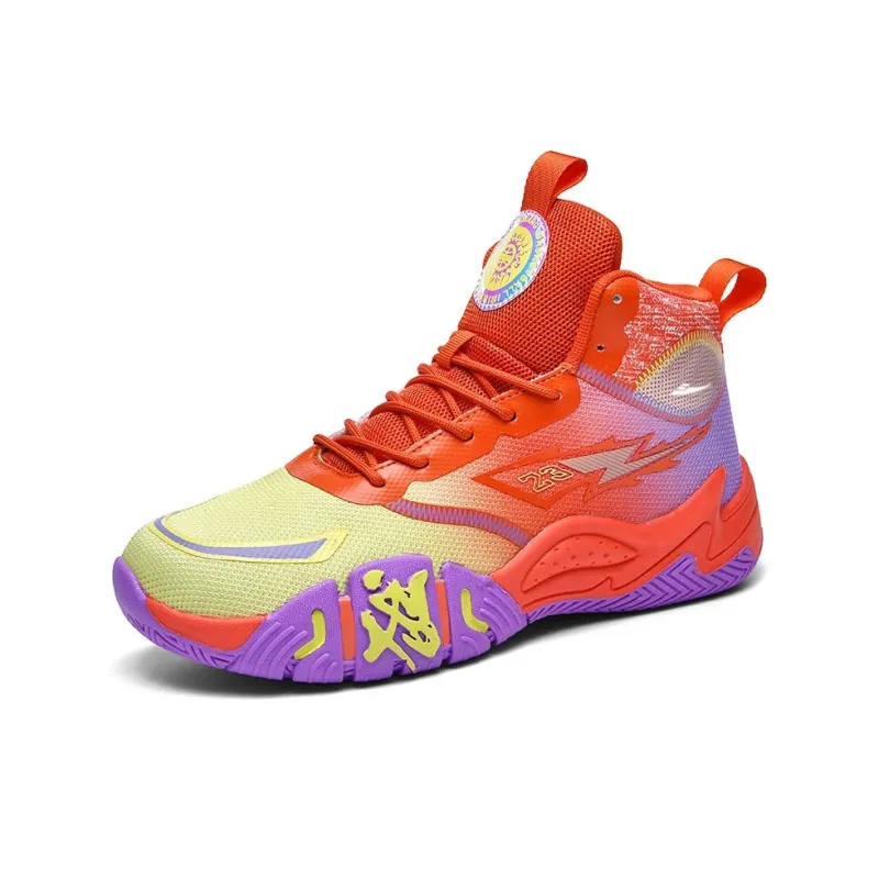 Kuding Anti-Slip And Wear-Resistant Breathable Mid-Top Basketball Shoes Unisex-5