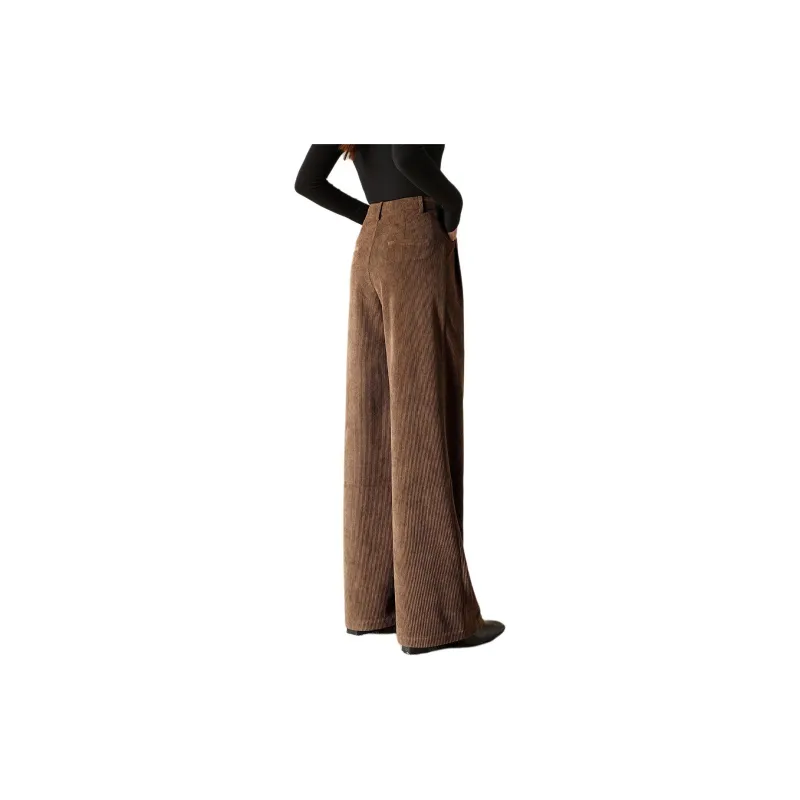 Mo Han Yi Mei Casual Pants Women's Coffee-3