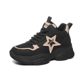 Golden Silk Rabbit Low-Top Chunky Sneakers Women's