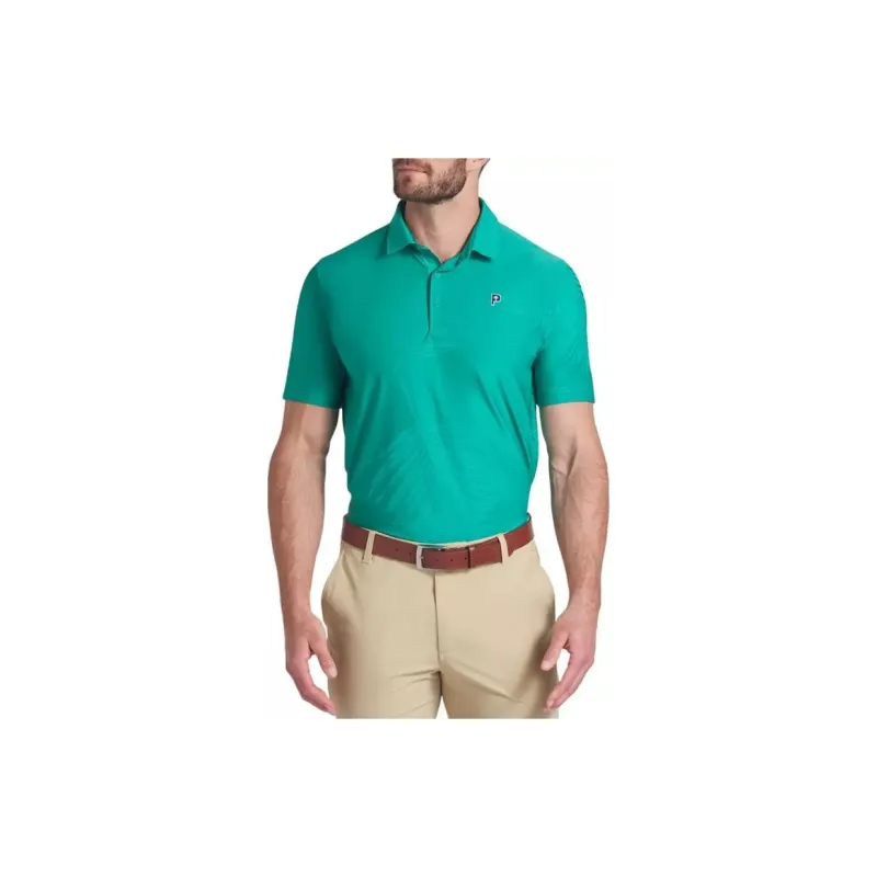 PUMA PALM TREE CREW Men's Golf Polo Shirt Men Bright Green-2