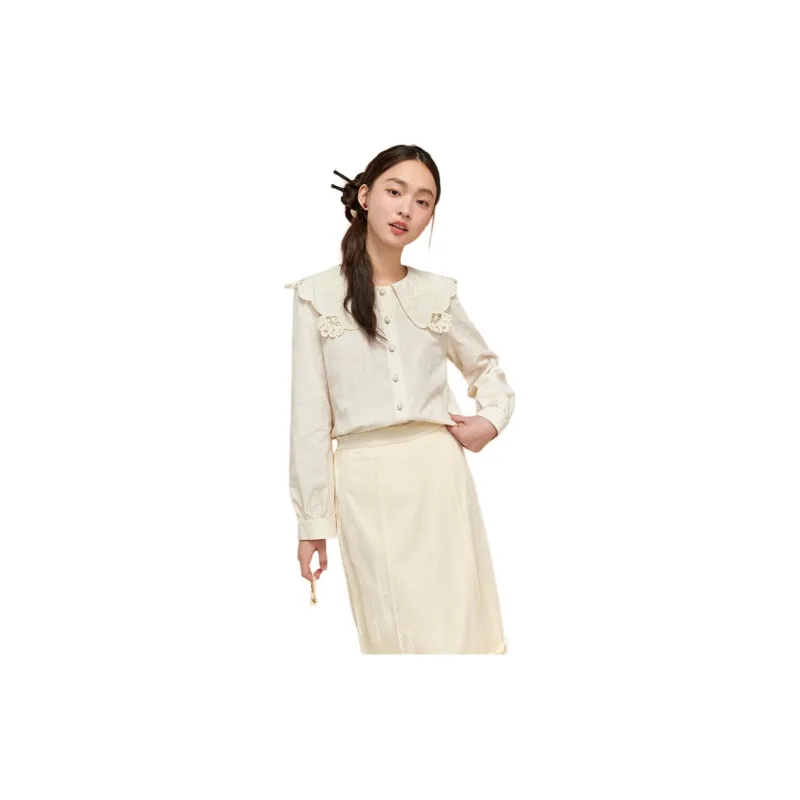 ZIHAN Shirt Women's Creamy White-1