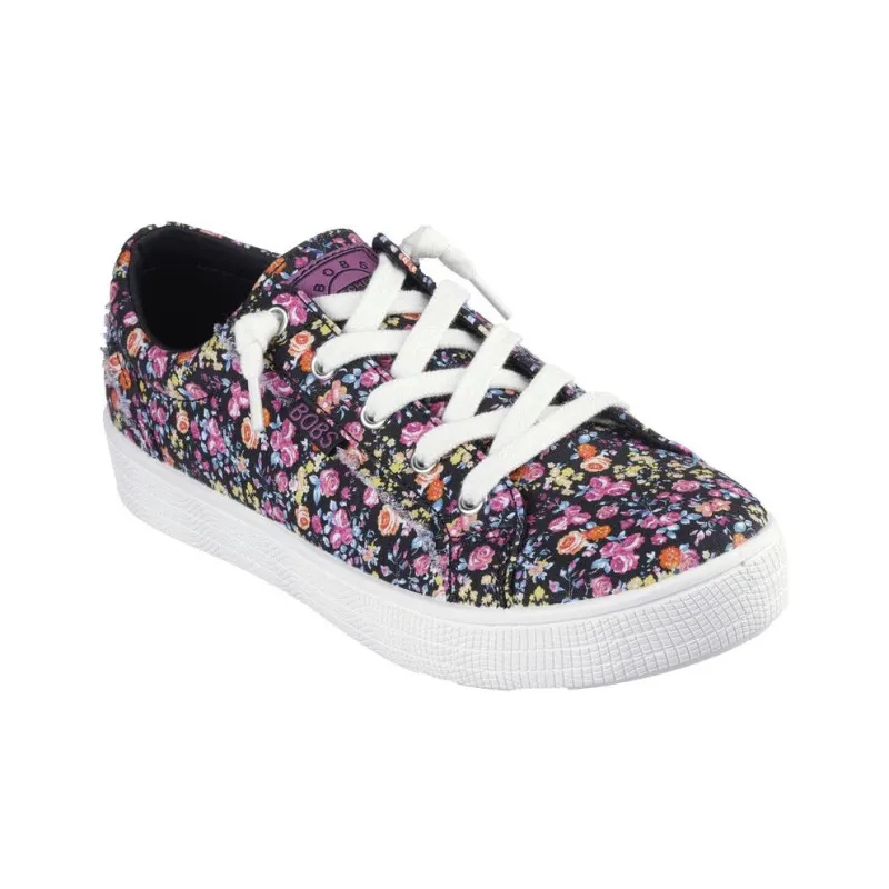 Skechers BOBS B EXTRA CUTE Wear-Resistant Slip-Resistant Low-Top Canvas Shoes Women's Black-2