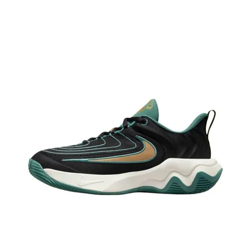 Nike Giannis Immortality Wear Resistant Slip Resistant Low Top Children's Basketball Shoes Black Teenagers