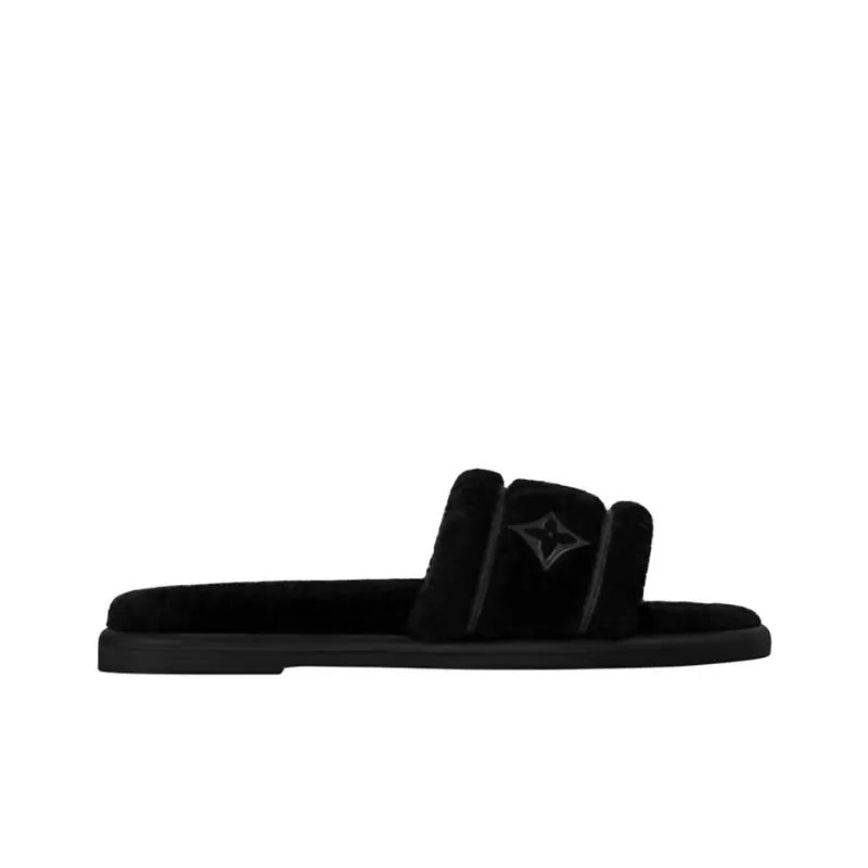 LOUIS VUITTON Bliss Slide Slippers Women's Black-1