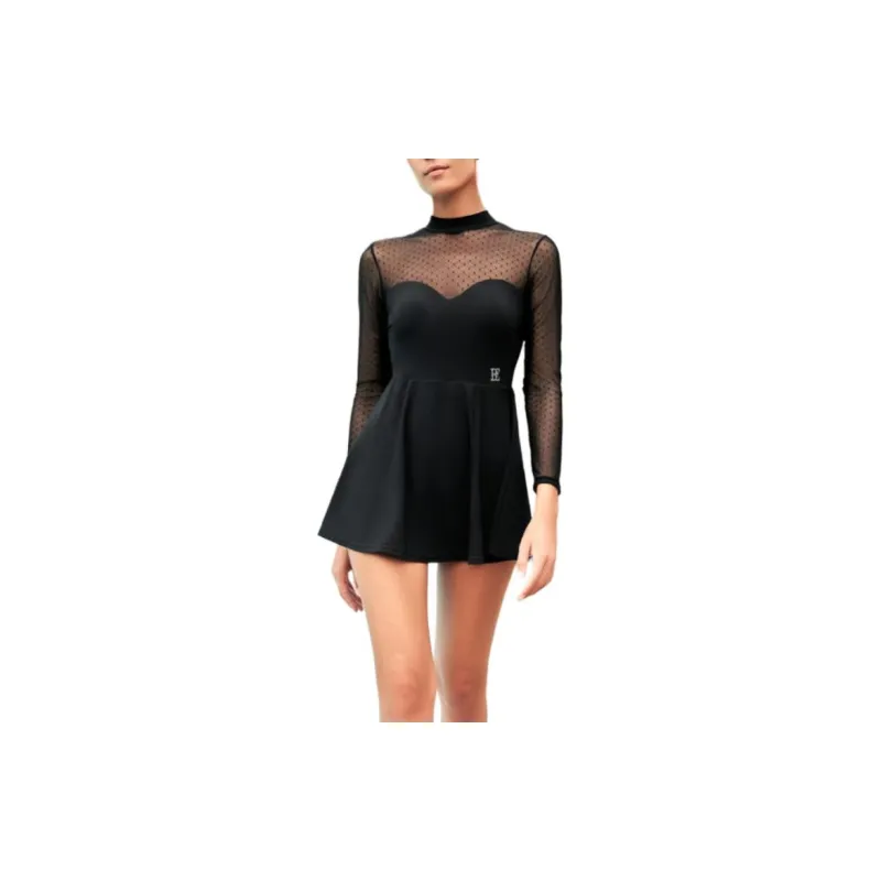 BALNEAIRE Little Black Dress One-piece Swimsuit Women's Night Black-1