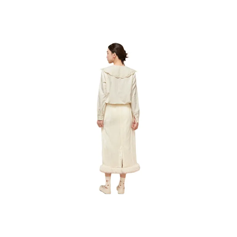 ZIHAN Shirt Women's Creamy White-4