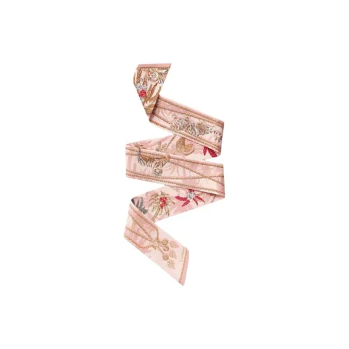 CARTIER Silk Silk Scarves Women's Light Pink