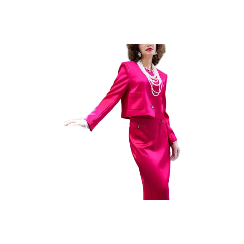 BESIONIA SS23 Jackets Coats Women's Rose Red-3