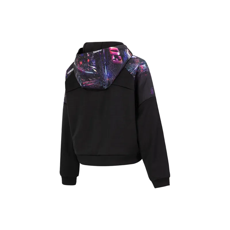 Adidas NEO Sweatshirt Women's Black Purple-5