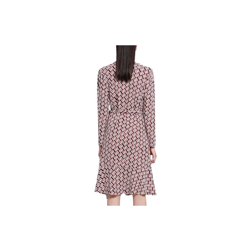 BESIONIA SS22 Long Sleeved Dresses Women's Red-3