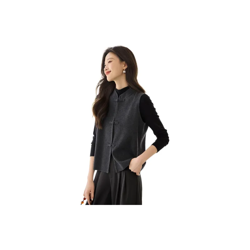 Mo Han Yi Mei Knitwear Women's Gray-1