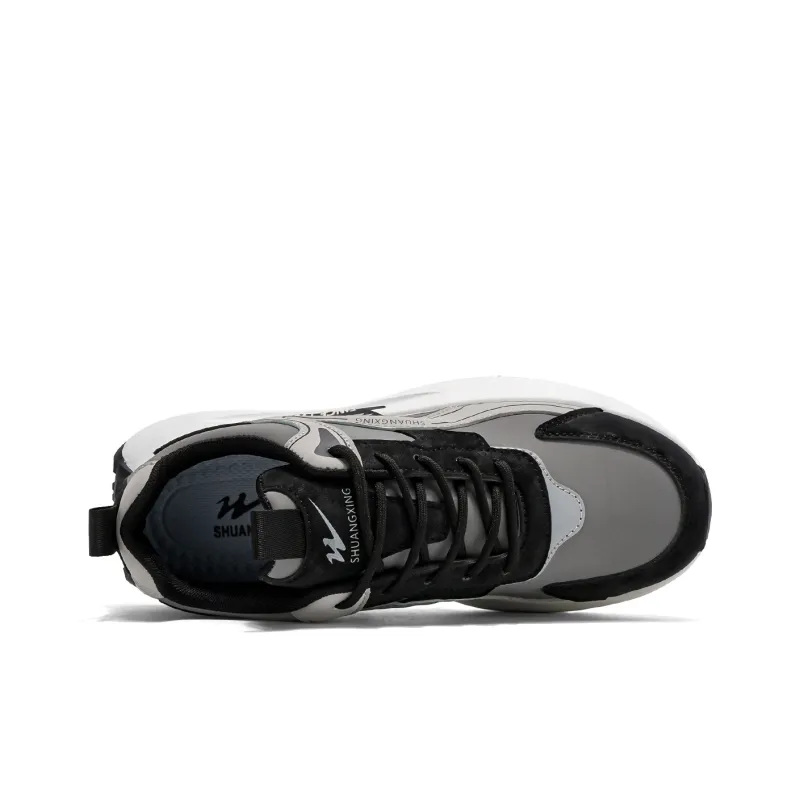 Binary Low-Top Running Shoes Men's Black Gray-3