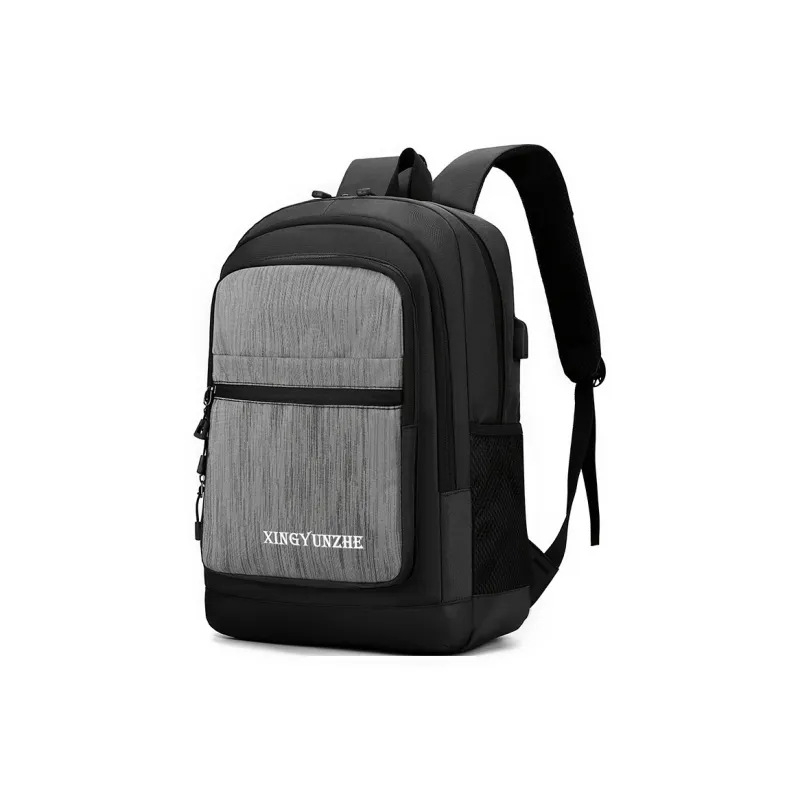 Travel Nylon Backpack Unisex Black/Gray/Brown/Dark Blue-0