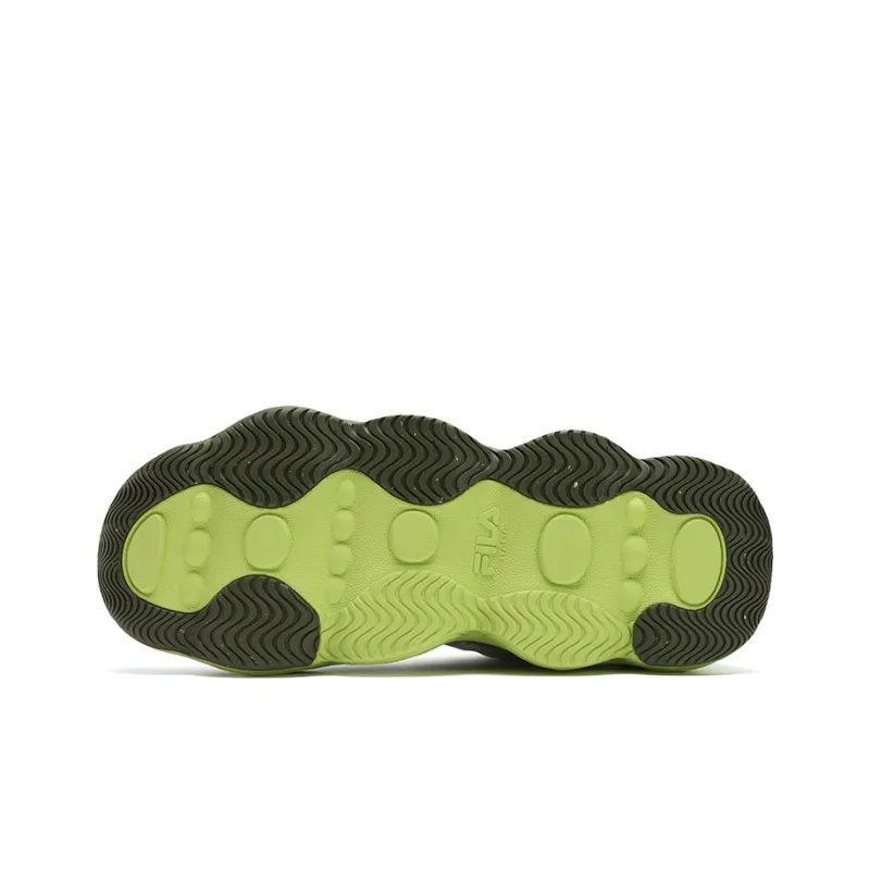 FILA PEASE Pea Shoe Durable Breathable Low Top Casual Shoes Men's Gray Green-5