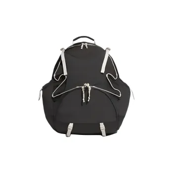Adidas Recycled Polyamide Backpack Medium Size Unisex Carbon Black