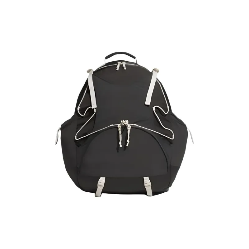 Adidas Recycled Polyamide Backpack Medium Size Unisex Carbon Black-0