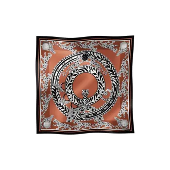 CARTIER Silk Silk Scarves Unisex Caramel