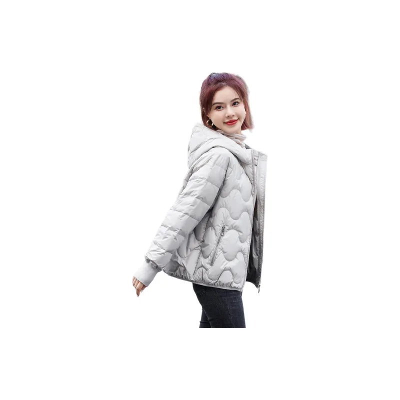 Mo Han Yi Mei Down Jacket Women's Light Gray-1