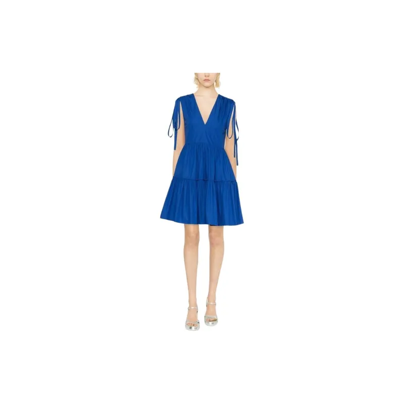 RED VALENTINO REDValentino V Neck Sleeveless Dress-1