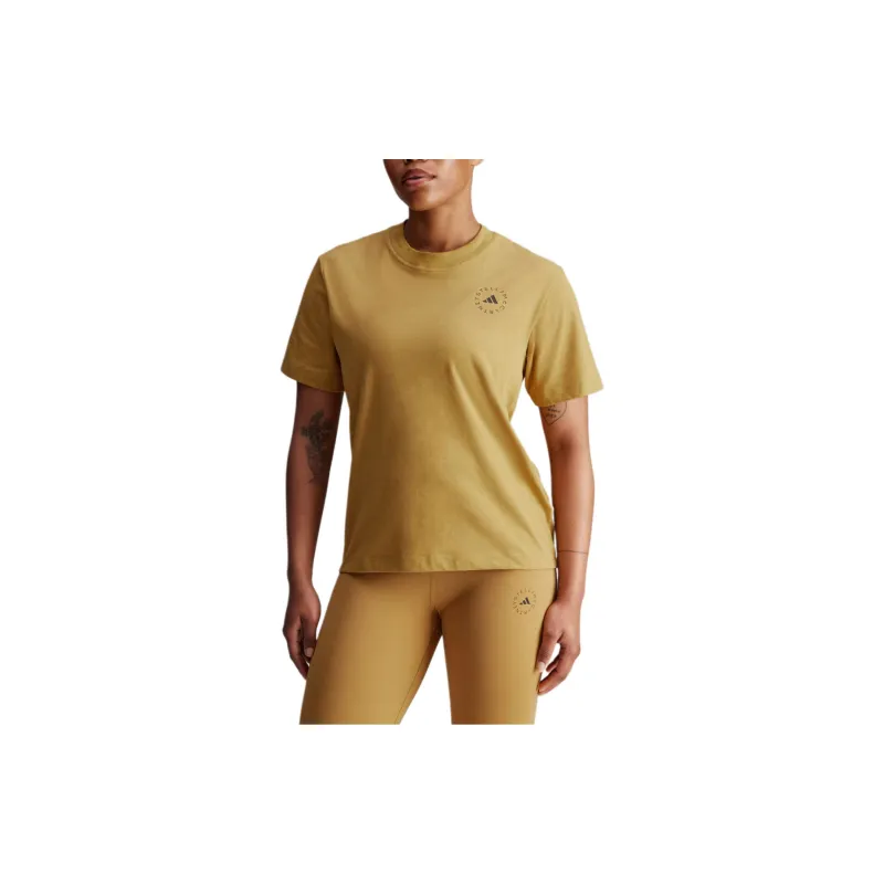 Adidas T Shirt Women's Sand Dune Brown-2