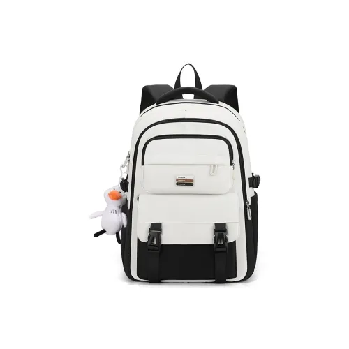 Travel Nylon Backpack Women's Black/Burgundy/Green/Khaki