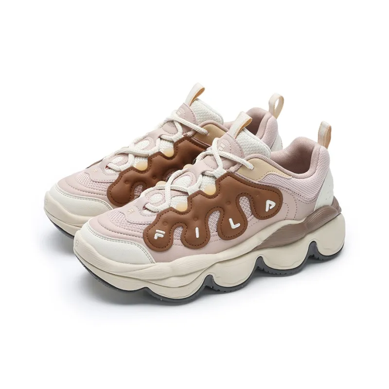 FILA PEASE Pea Shoe Anti Slip Wear Resistant Low Top Casual Shoes Women's Red Brown-2