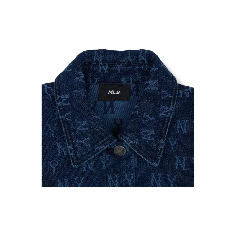 MLB New York Yankees Denim Jacket Women's Blue-2