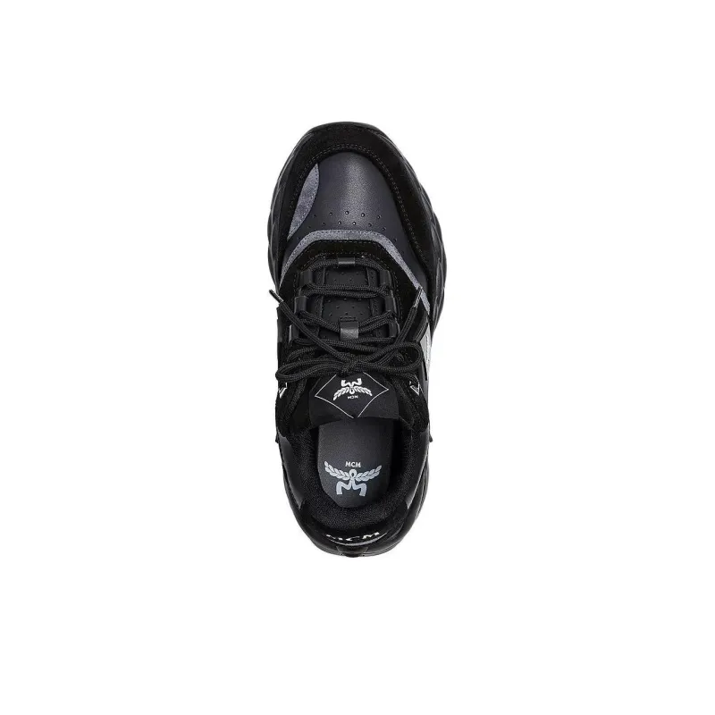 MCM SKYWANDER Low Top Casual Shoes Women's Black-3