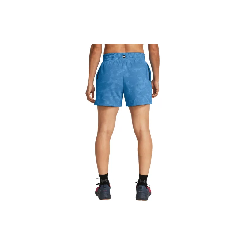 Under Armour Project Rock Terry Casual Shorts Women's Blue-3