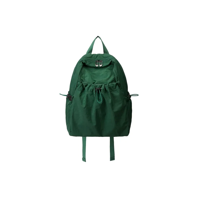 ST&SAT Fabric Handbag Backpack Regular Unisex Black/Khaki-13