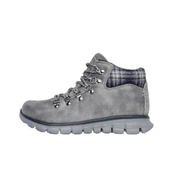 Skechers Synergy Anti-Slip Wear-Resistant Mid-Top Casual Shoes Women's Gray