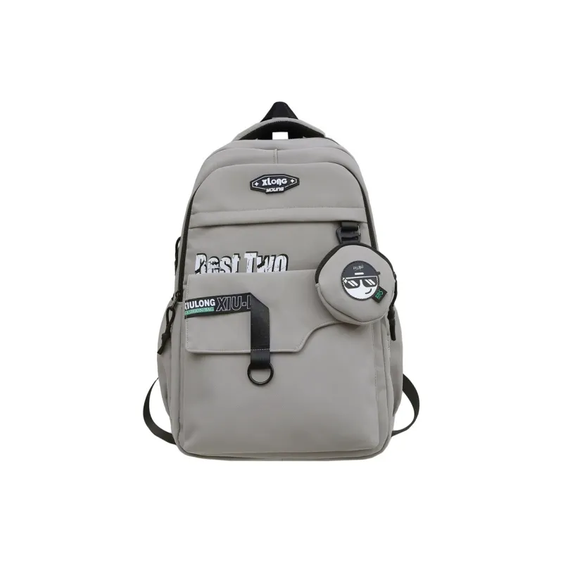 Travel Nylon Backpack Unisex _Nsec Black/Dark Gray/Light Gray/Dark Blue-8