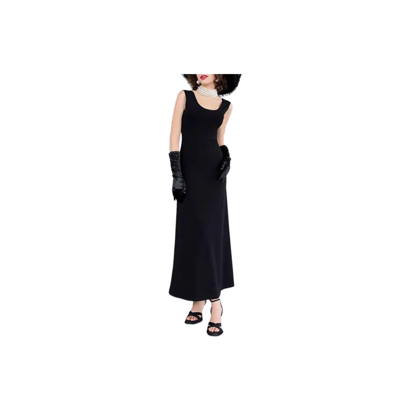 BESIONIA SS23 Sleeveless Dress Women's Black-2