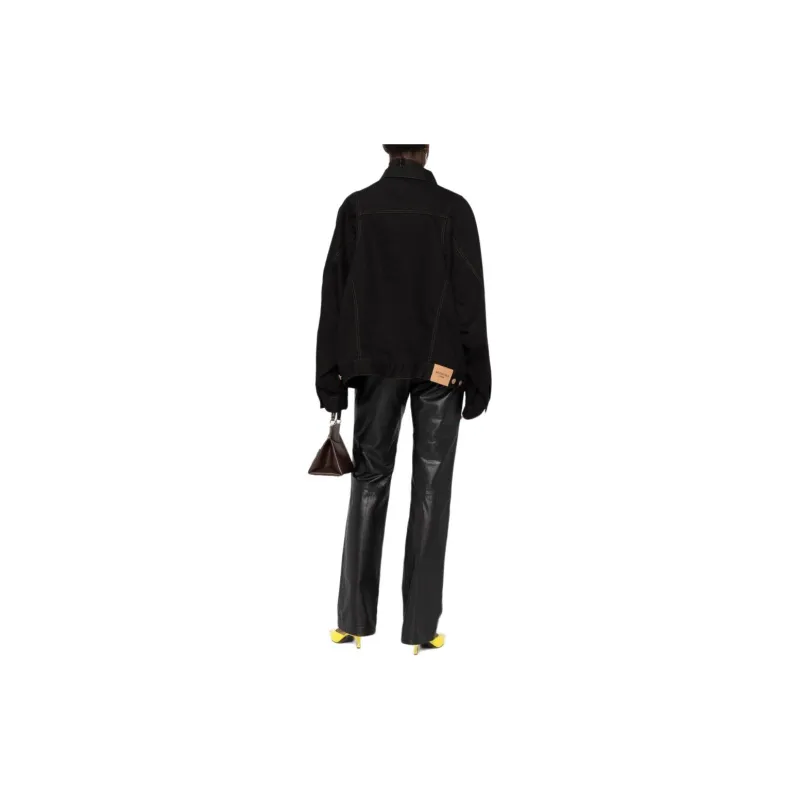 Balenciaga FW22 Denim Jacket Women's Black-2