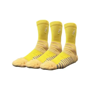 UZPO Basketball Socks Unisex 3 Pack Yellow