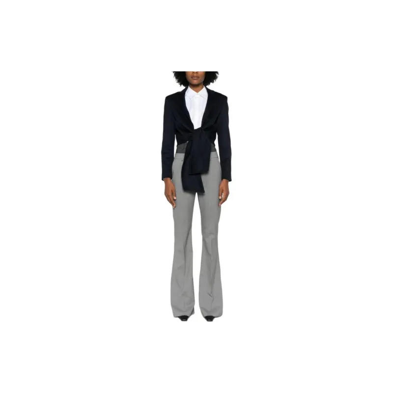 MaxMara Sash Detailed Straight Hem Cropped Jacket-1