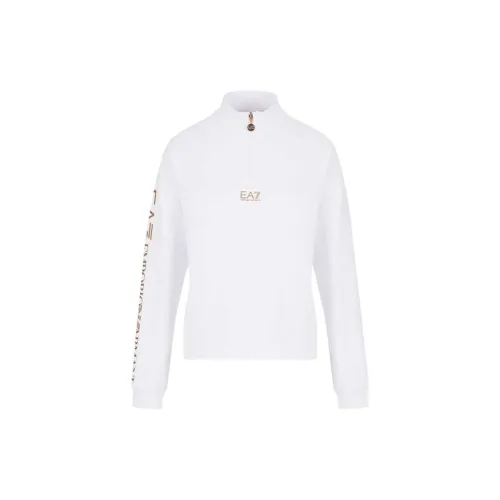 EMPORIO ARMANI EA7 Sweatshirts Women's White