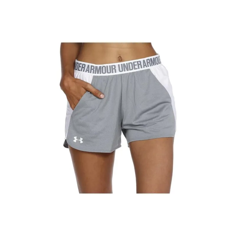 Under Armour Casual Shorts Women's Gray White-4