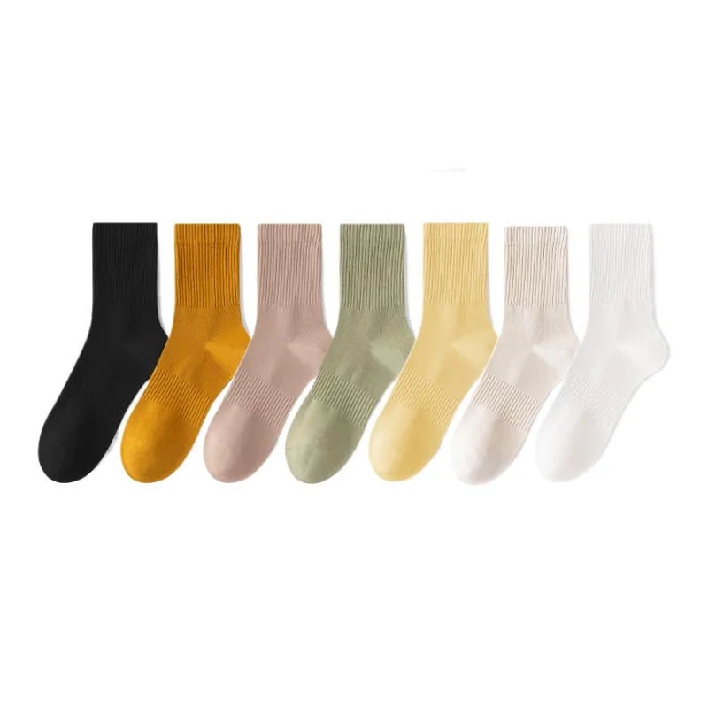 Lan Miao Mid Calf Socks Women's 7 Pack-0