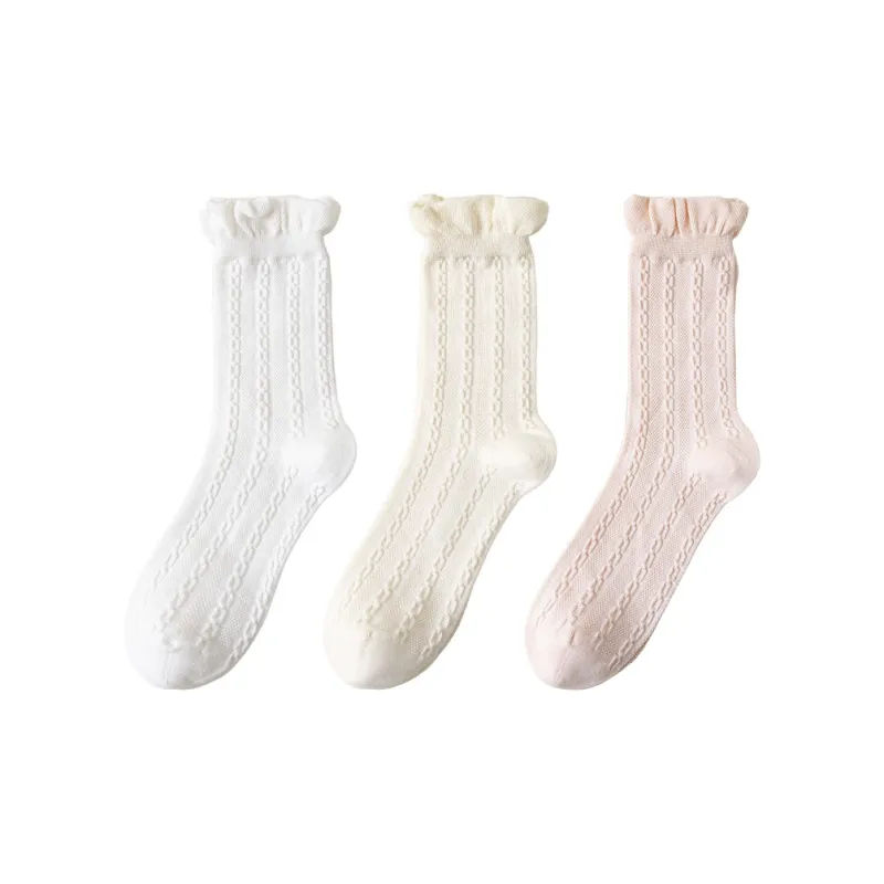 MIIOW Mid Calf Socks Women's Combo Set-15