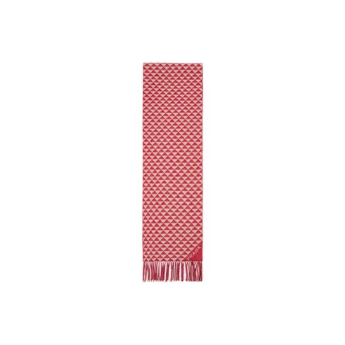 PRADA Wool Knit Scarves Women's Red