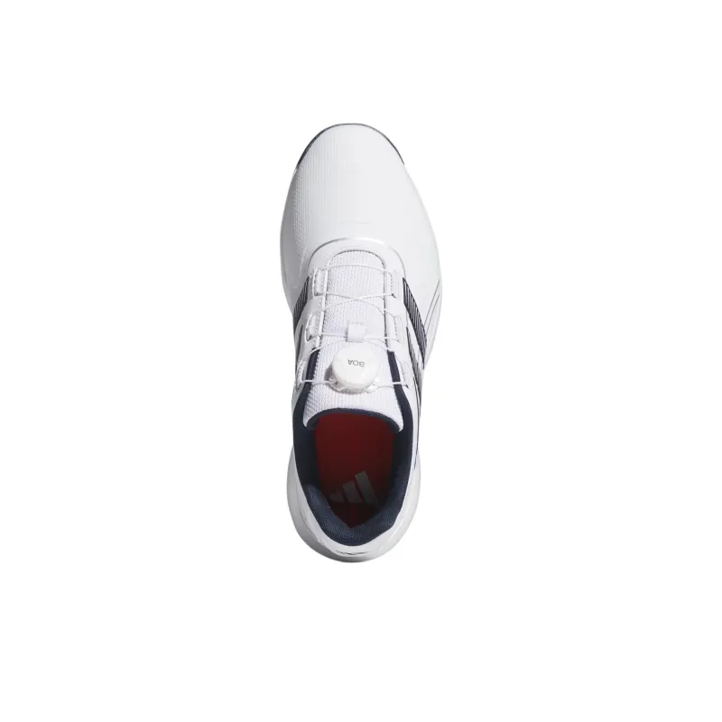 Adidas Traxion Anti-Slip Wear-Resistant Low-Top Golf Shoes Men's White-4