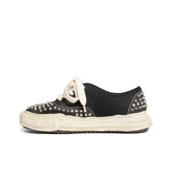 MIHARA YASUHIRO Baker Abrasion Resistant Low Top Casual Shoes Unisex Black White