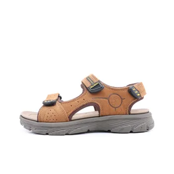 HANG TEN Beach Sandals Men Light Brown/Black Blue