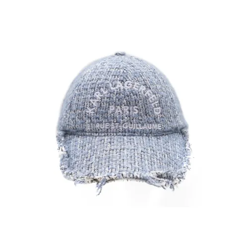 KARL LAGERFELD Cotton Baseball Caps Unisex Light Blue