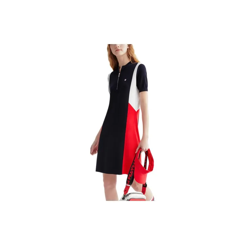 FILA Short Sleeved Dresses Women's Legend Blue-3