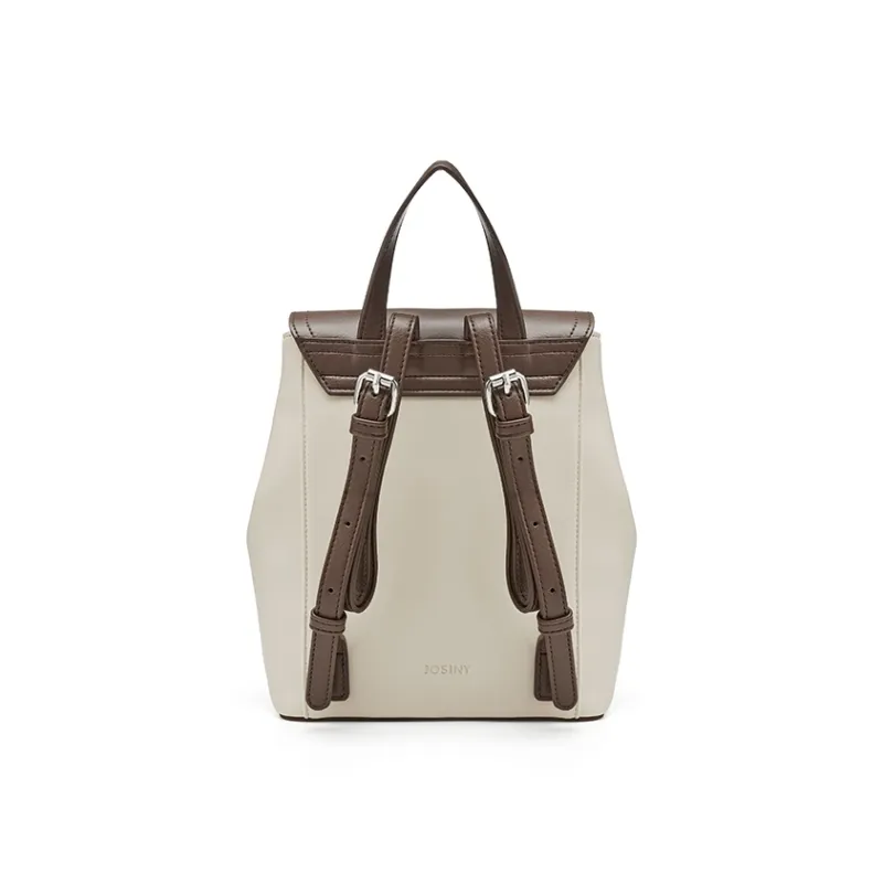 JOSINY PU Backpack Regular Women's Ecru-2
