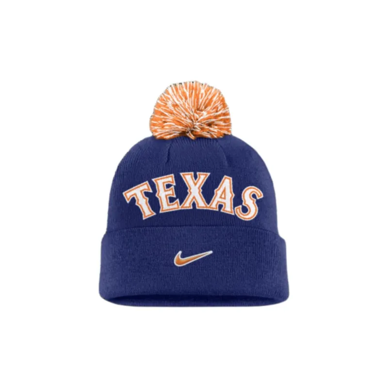 Nike Texas Rangers Peak Men's Nike Mlb Cuffed Pom Beanie-1